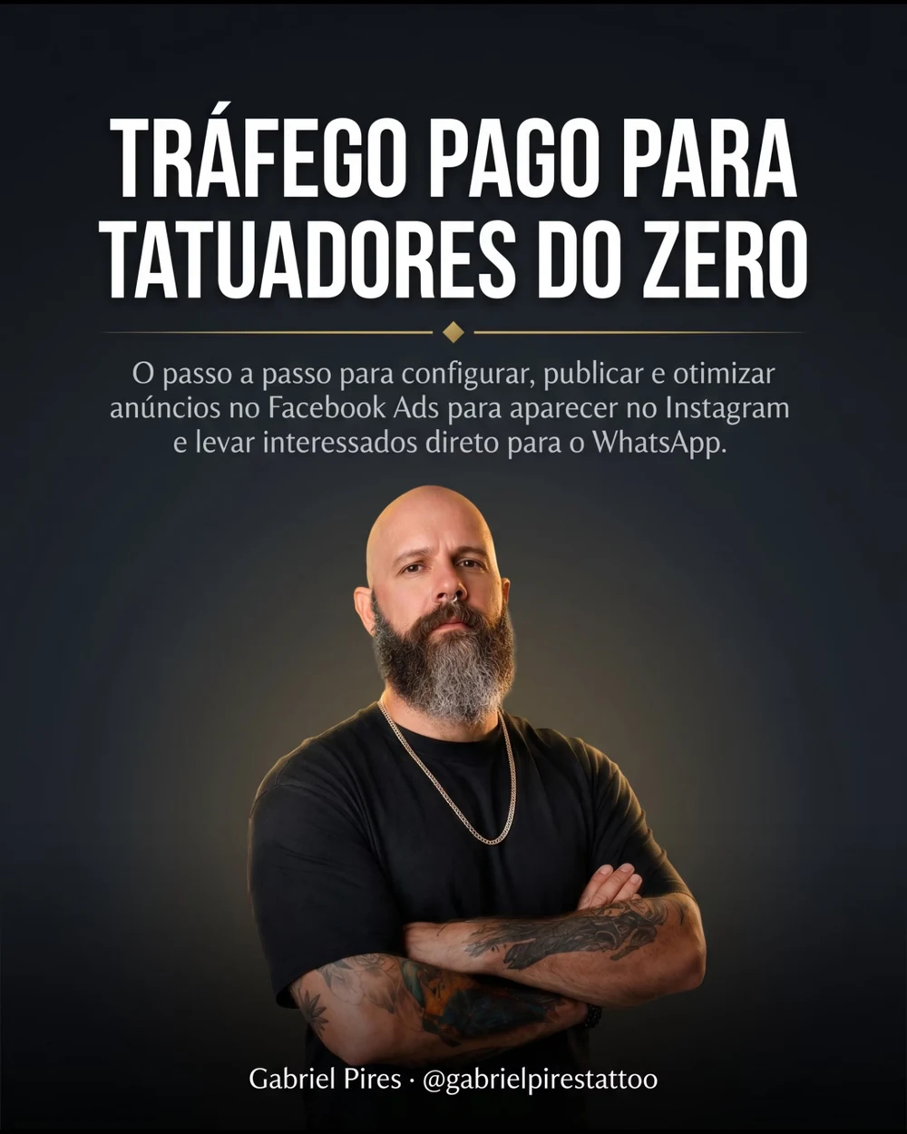 Capa do eBook Tráfego Pago para Tatuadores do Zero, de Gabriel Pires